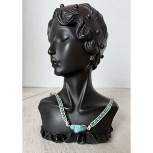 Plumiss Handmade Turquoise Nugget Leather Wrap Necklace Boho Bracelet Bohemian